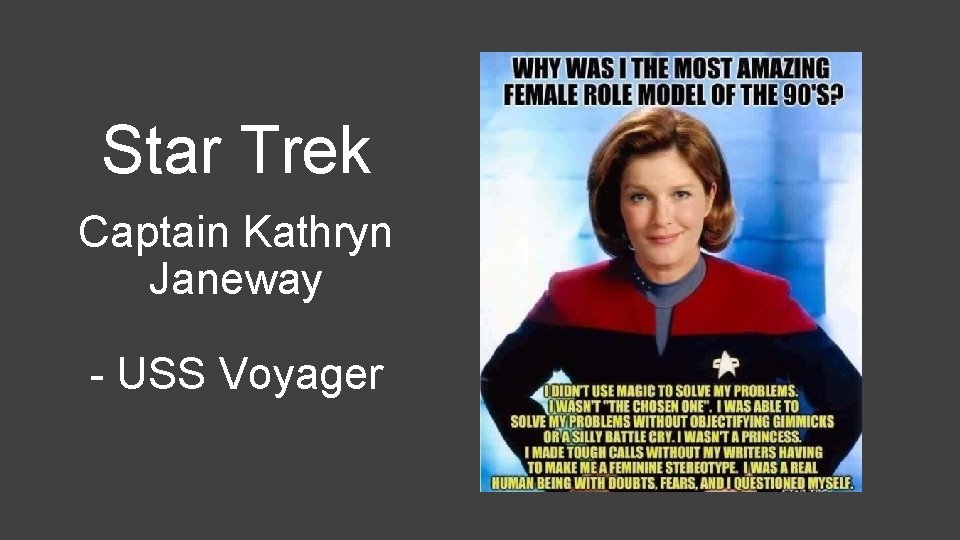 Star Trek Captain Kathryn Janeway - USS Voyager 