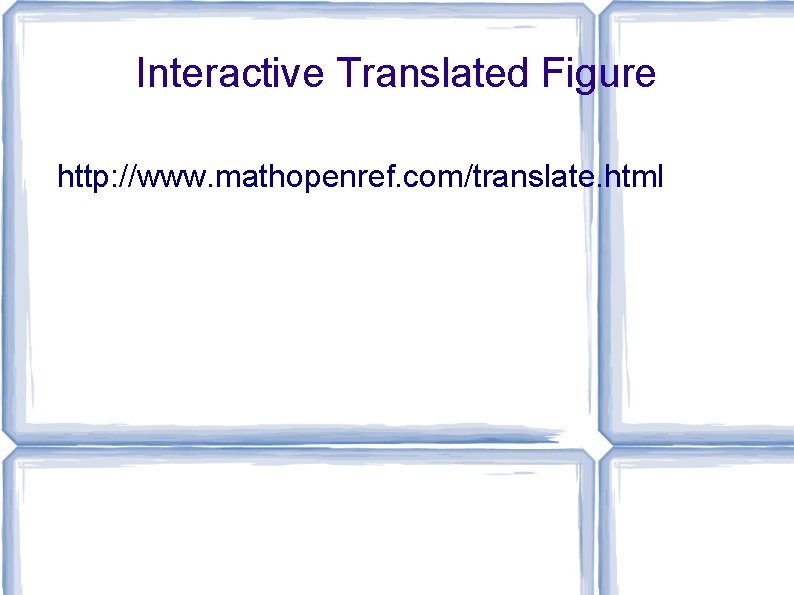 Interactive Translated Figure http: //www. mathopenref. com/translate. html 