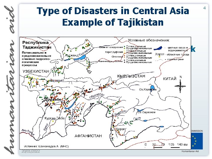 Type of Disasters in Central Asia Example of Tajikistan Growing Focus on Natural Disaster