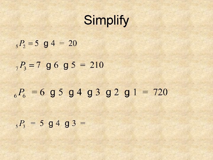 Simplify 