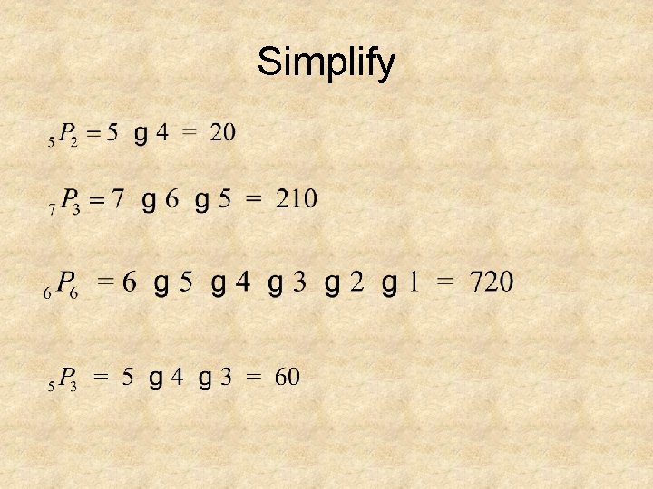 Simplify 