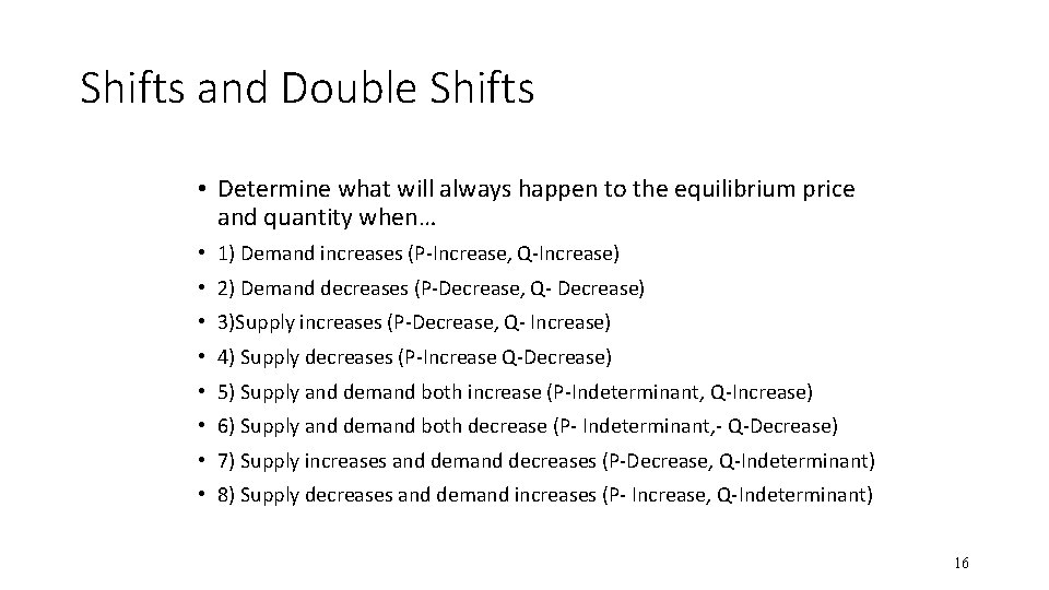 Double Shift Graph Example Graphing Guide Production Possibilities How does the PPG