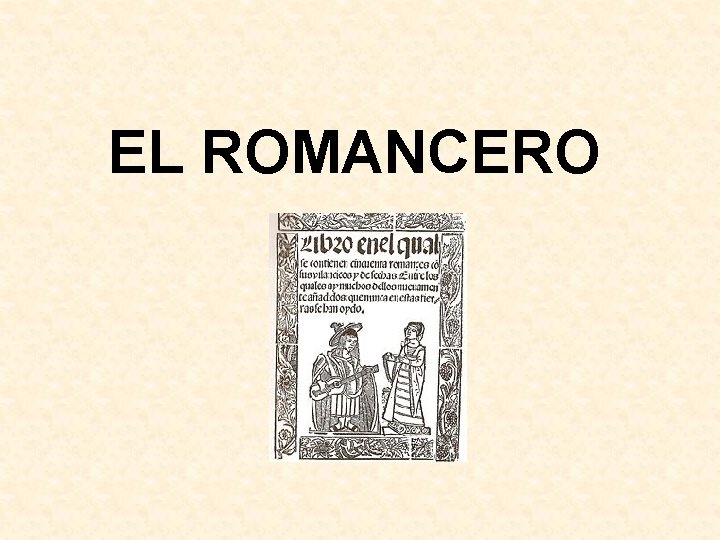 EL ROMANCERO 