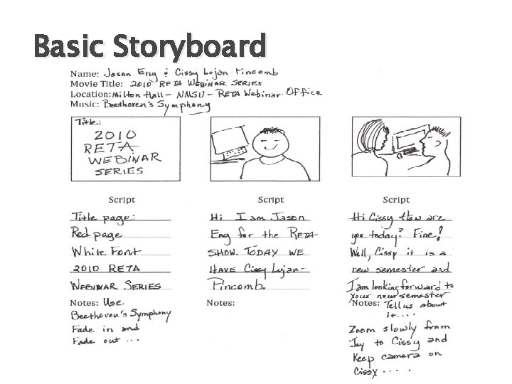 Basic Storyboard 