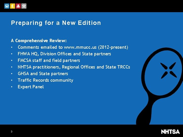 Preparing for a New Edition A • • 3 Comprehensive Review: Comments emailed to