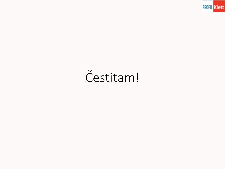 Čestitam! 