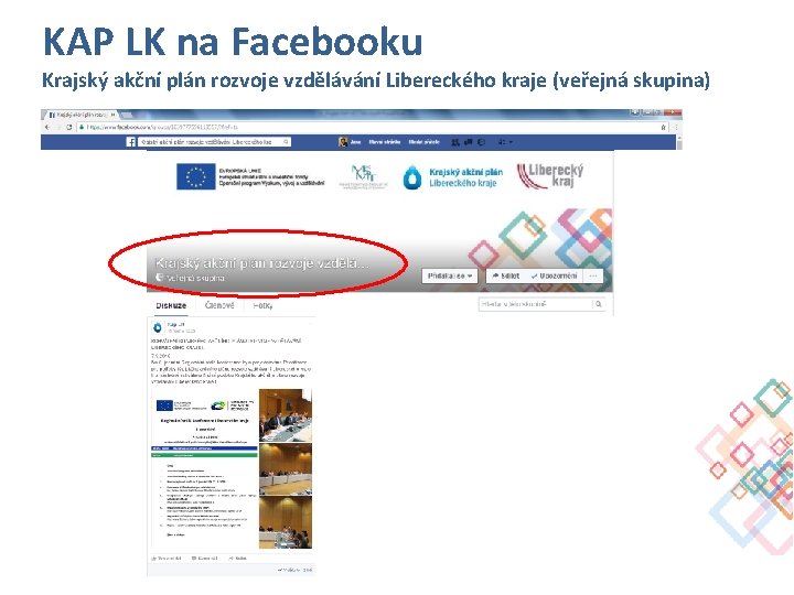 KAP LK na Facebooku Krajský akční plán rozvoje vzdělávání Libereckého kraje (veřejná skupina) 