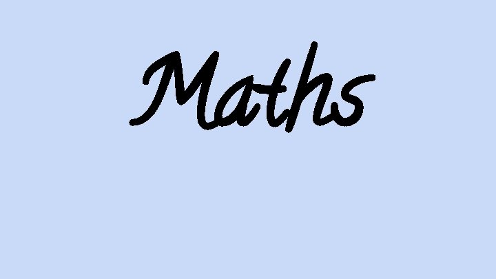 Maths 
