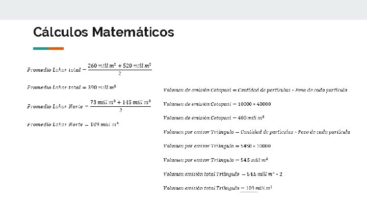 Cálculos Matemáticos 