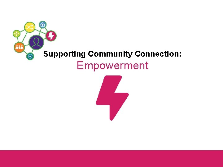 Supporting Community Connection: Empowerment 