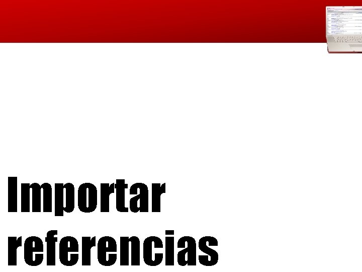 Importar referencias 