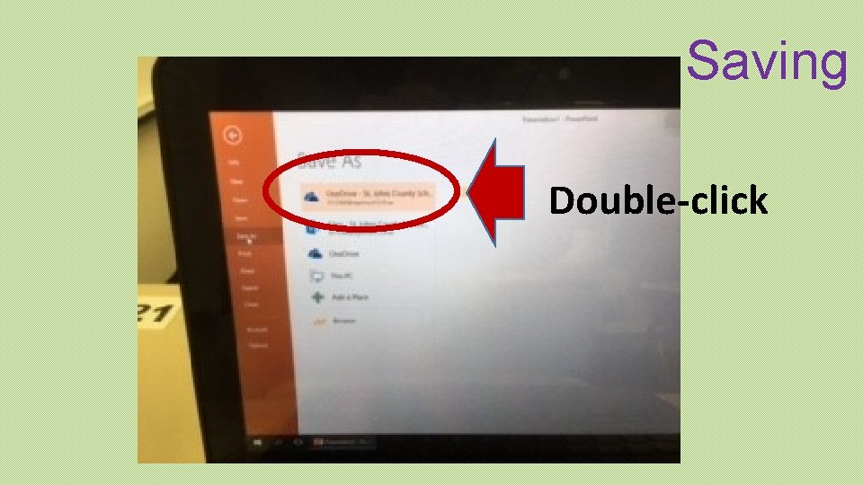 Saving Double-click 