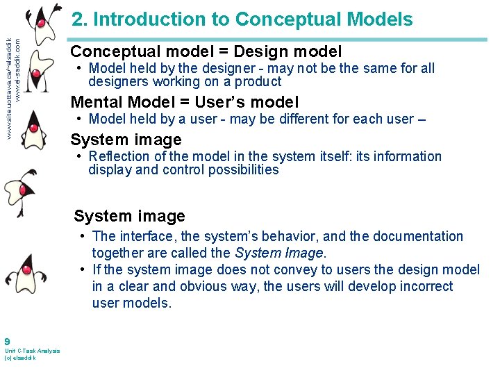 www. site. uottawa. ca/~elsaddik www. el-saddik. com 2. Introduction to Conceptual Models Conceptual model