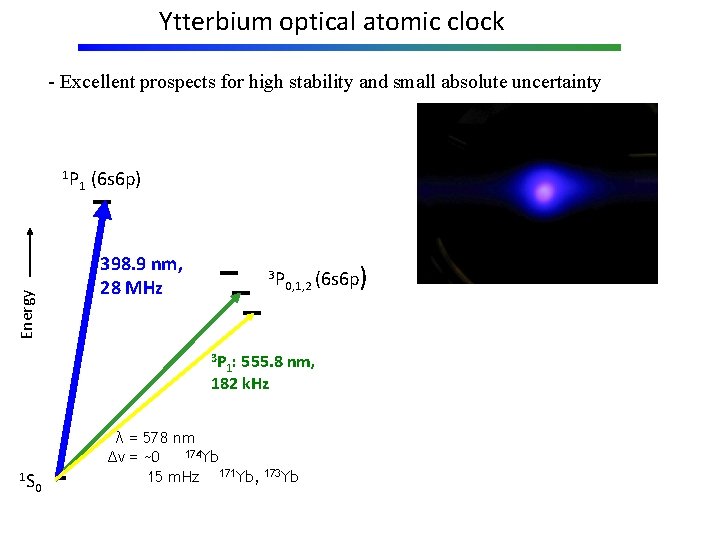 Ytterbium optical atomic clock - Excellent prospects for high stability and small absolute uncertainty