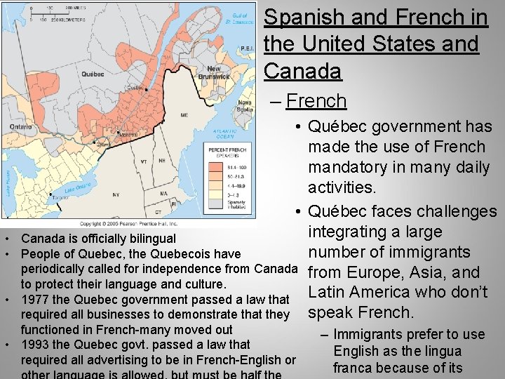  • Spanish and French in the United States and Canada – French •