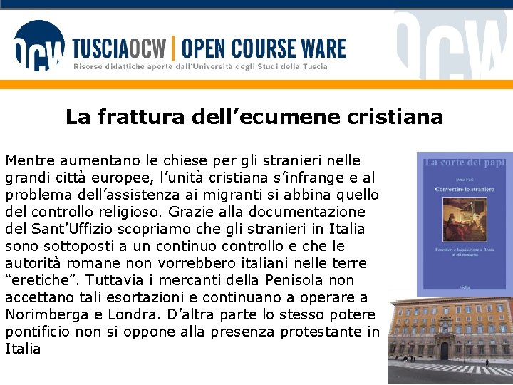 La frattura dell’ecumene cristiana Mentre aumentano le chiese per gli stranieri nelle grandi città