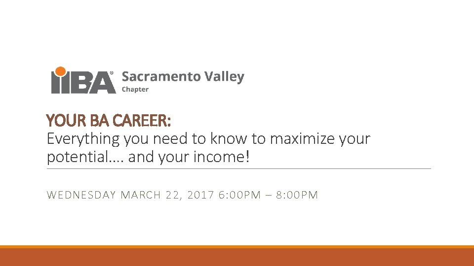 YOUR BA CAREER Everything you need to know