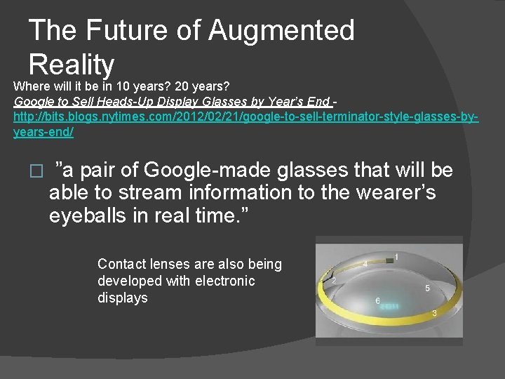 The Future of Augmented Reality Where will it be in 10 years? 20 years?