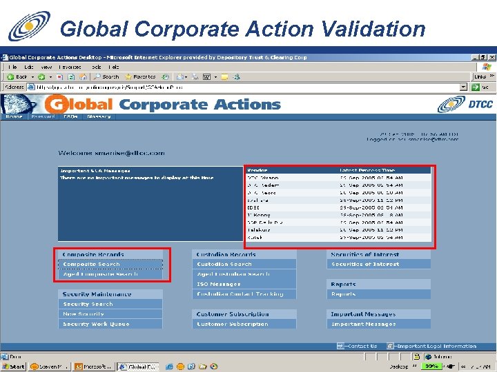 34 Global Corporate Action Validation Service 