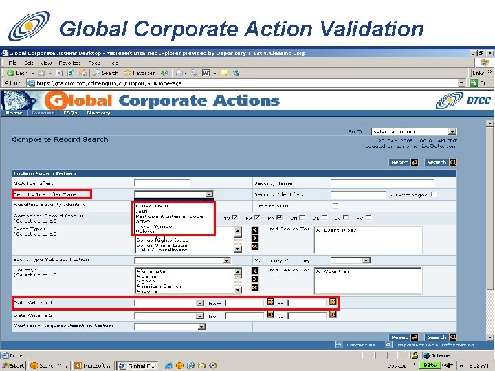 35 Global Corporate Action Validation Service 