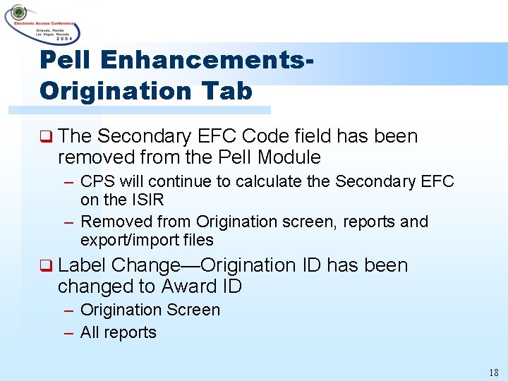 Session 22 EDExpressCOD Processing from a Pell Perspective