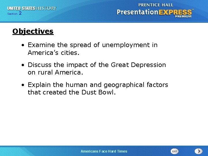 Chapter Section 2 25 Section 1 Objectives Examine