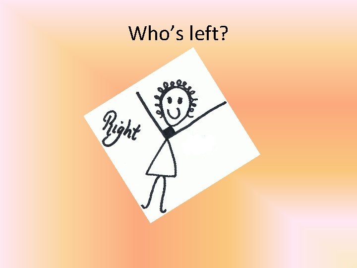 Who’s left? 