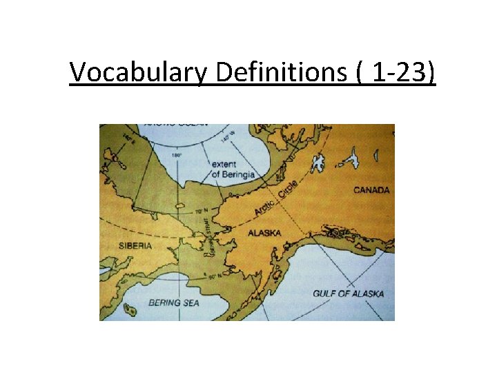 Vocabulary Definitions ( 1 -23) 