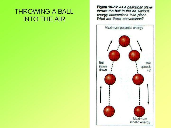 THROWING A BALL INTO THE AIR 