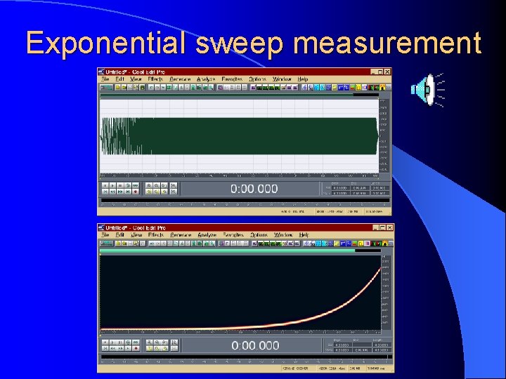 Exponential sweep measurement 