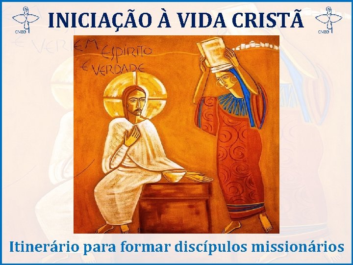 INICIAÇÃO À VIDA CRISTÃ Itinerário para formar discípulos missionários 