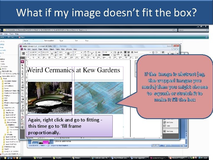 What if my image doesn’t fit the box? If the image is abstract (eg,