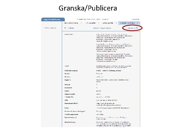 Granska/Publicera 