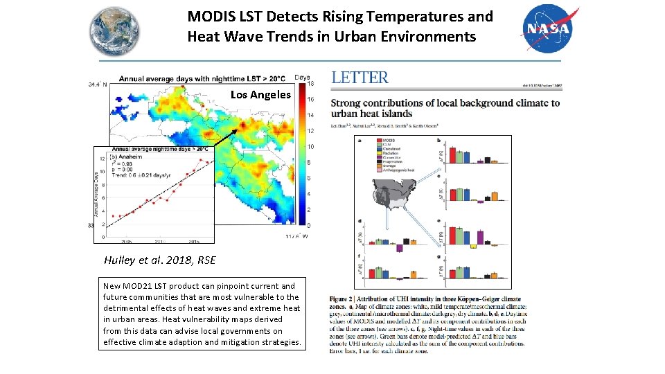 MODIS LST Detects Rising Temperatures and Heat Wave Trends in Urban Environments Los Angeles