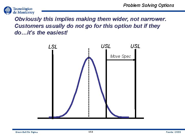Problem Solving Options Obviously this implies making them wider, not narrower. Customers usually do