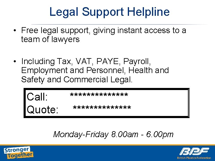 Legal Support Helpline • Free legal support, giving instant access to a team of
