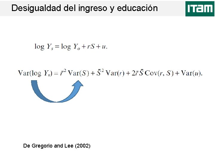 Desigualdad del ingreso y educación De Gregorio and Lee (2002) 