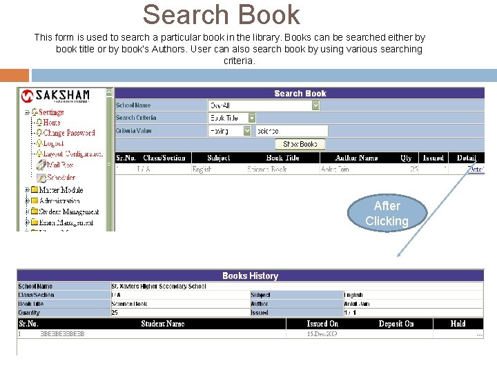 Search Book This form is used to search a particular book in the library. Search Book This form is used to search a particular book in the library.