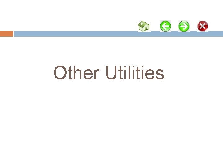 Other Utilities Other Utilities