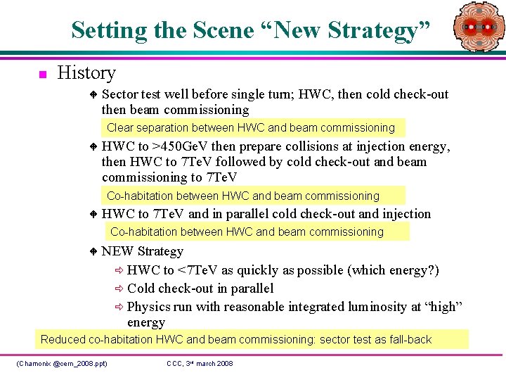 Setting the Scene “New Strategy” n History W Sector test well before single turn;