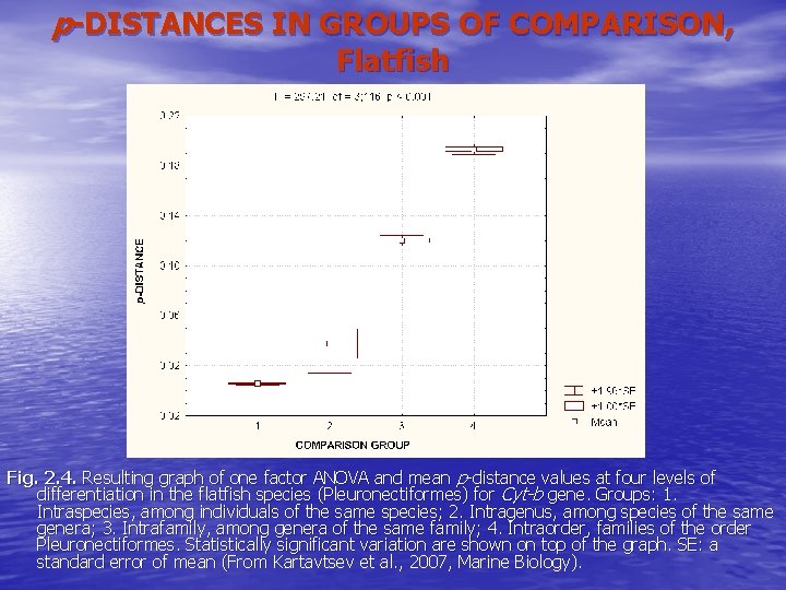 p-DISTANCES IN GROUPS OF COMPARISON, Flatfish Fig. 2. 4. Resulting graph of one factor