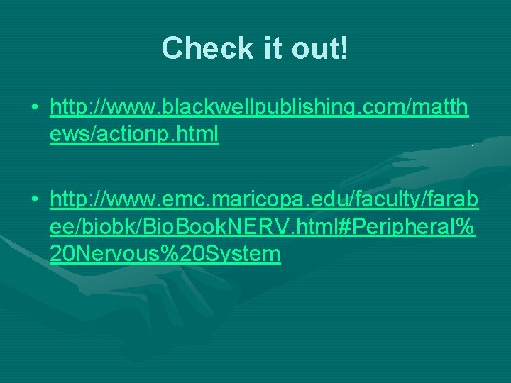 Check it out! • http: //www. blackwellpublishing. com/matth ews/actionp. html • http: //www. emc.