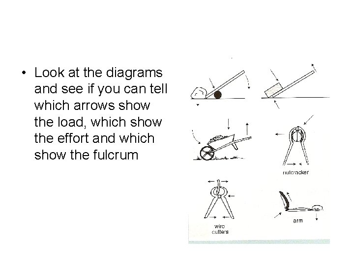  • Look at the diagrams and see if you can tell which arrows