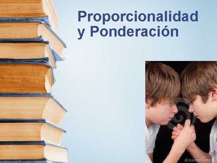 Proporcionalidad y Ponderación 137 