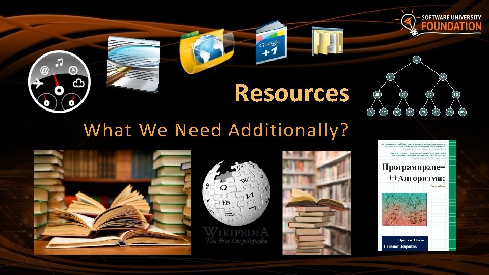 Resources What We Need Additionally? 