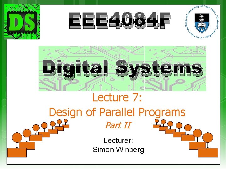 EEE 4084 F Digital Systems Lecture 7: Design of Parallel Programs Part II Lecturer: