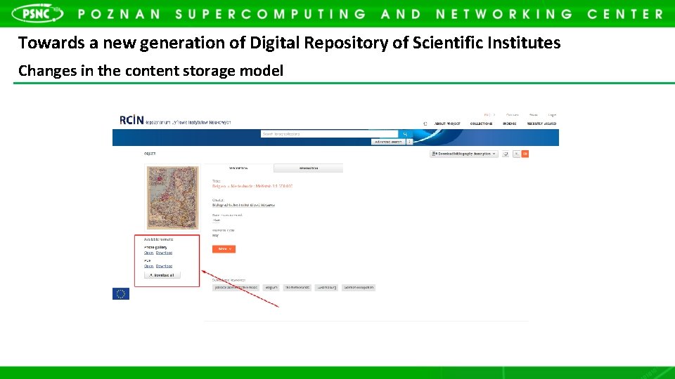 Towards a new generation of Digital Repository of Scientific Institutes Changes in the content