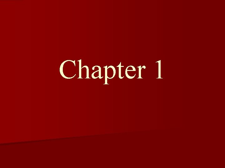 Chapter 1 