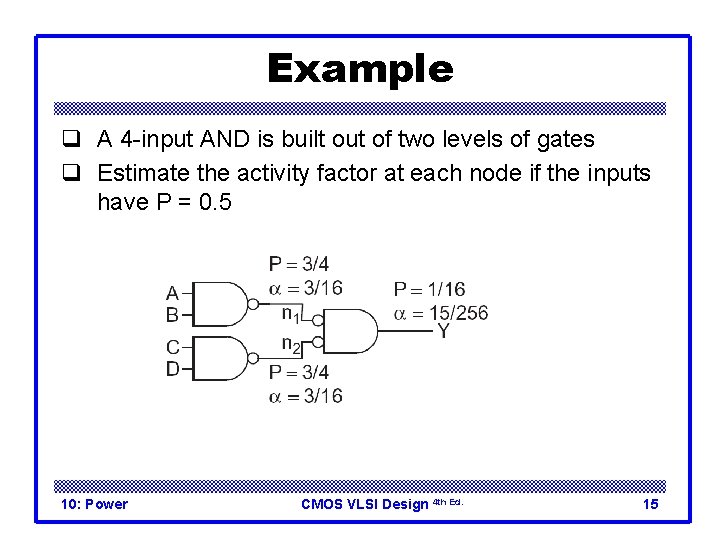 Example q A 4 -input AND is built out of two levels of gates
