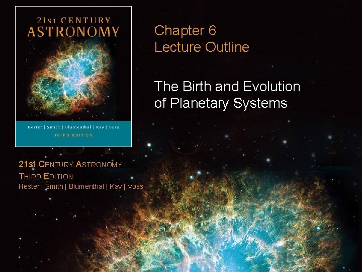 Chapter 6 Lecture Outline The Birth and Evolution of Planetary Systems 21 st CENTURY